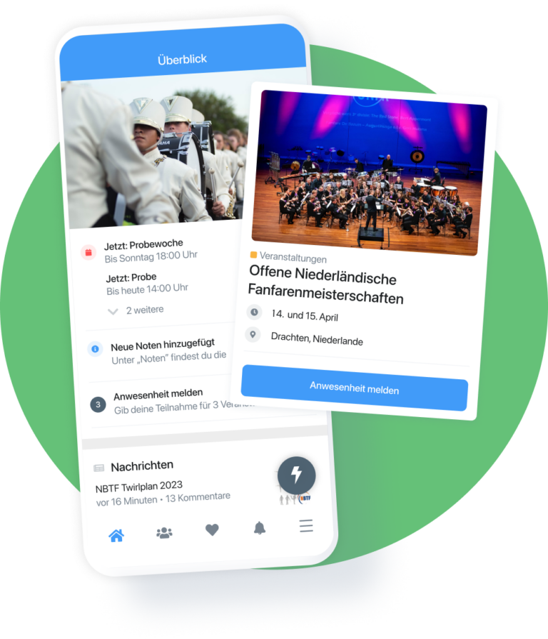 Die App für Musik- und Gesangsgruppen