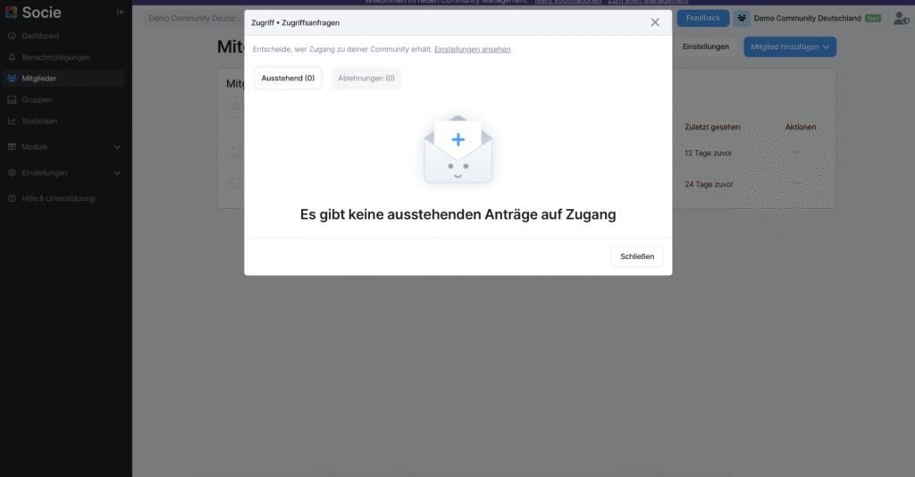 Zugriffsanfrage