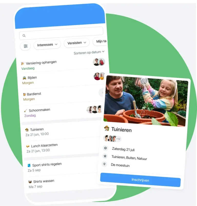 Aufgaben App für Freiwillige